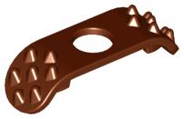 Lego Reddish Brown Minifigure Armor Shoulder Pads with Spike, Gebruikt, Lego, Accessoire, Ophalen of Verzenden