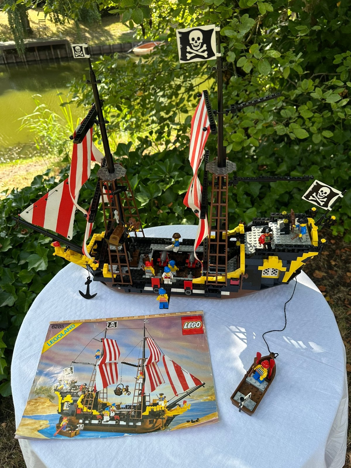 Vintage Lego piratenschip 6285 Compleet met boekje en doos., Ophalen, Lego, Pirates, Zo goed als nieuw