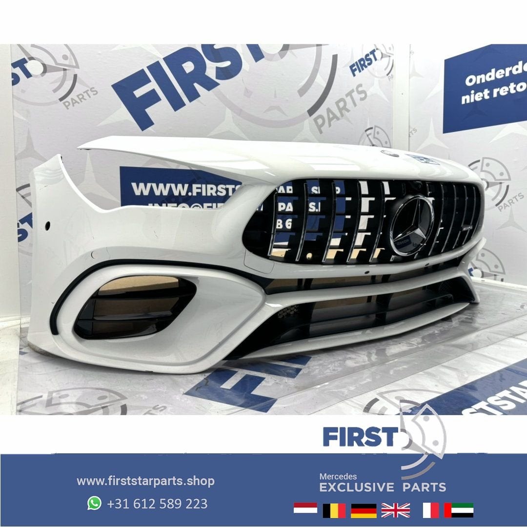 W118 C118 X118 CLA45 AMG VOORBUMPER ZWART  WIT GRIJS COMPLEE, Auto-onderdelen, Gebruikt, -, Voor, Ophalen of Verzenden
