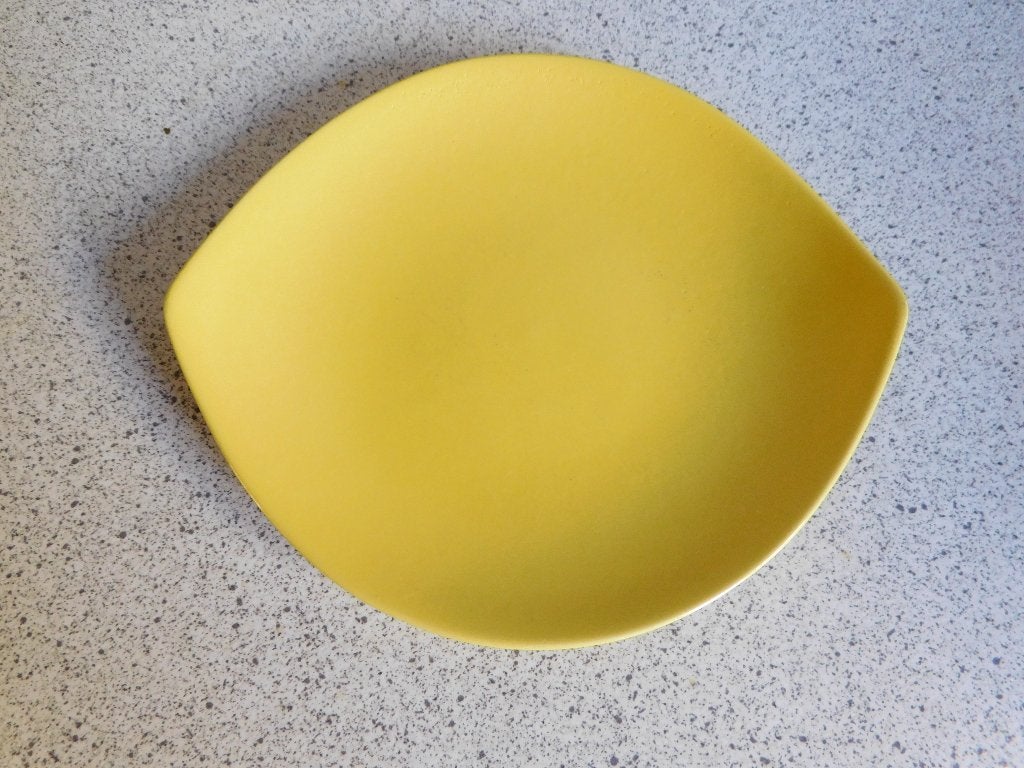 Gebakbordje Plateel Geel - 14 cm, Ophalen of Verzenden