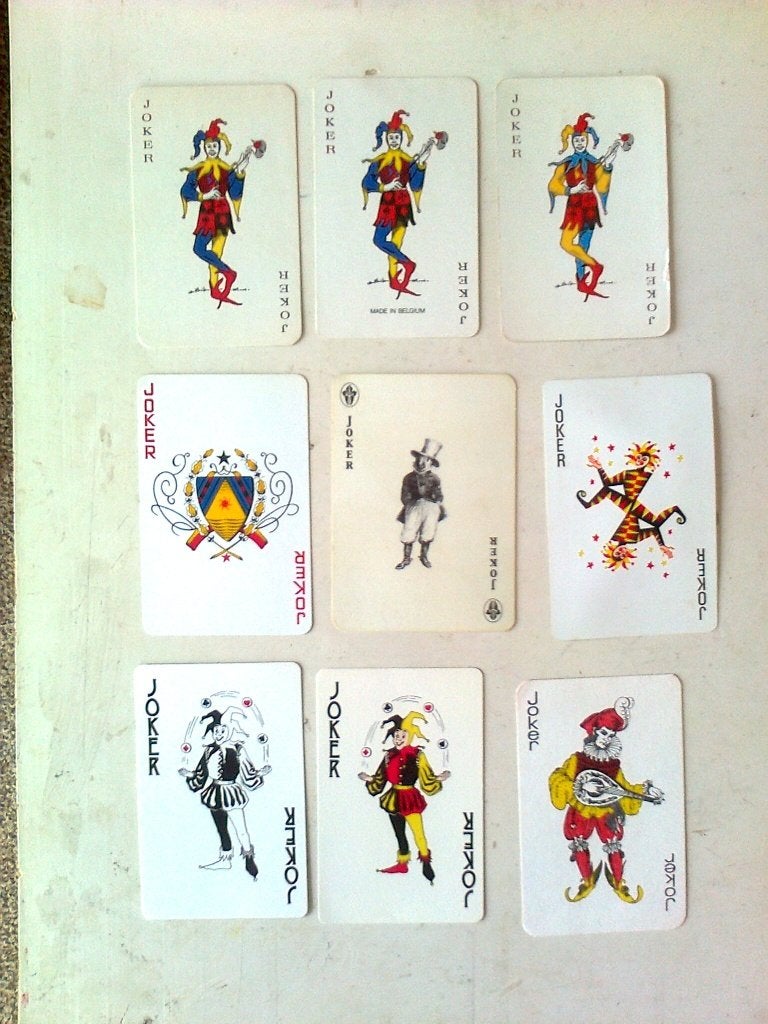 9 jokers A 9 v verzenden  €1,50, Verzamelen, Ophalen of Verzenden, Zo goed als nieuw, Joker(s)