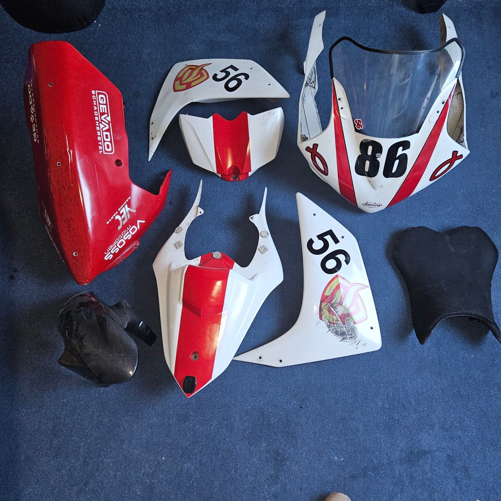 R1 2008 compleet circuit kappenset - lichte schade, Ophalen of Verzenden