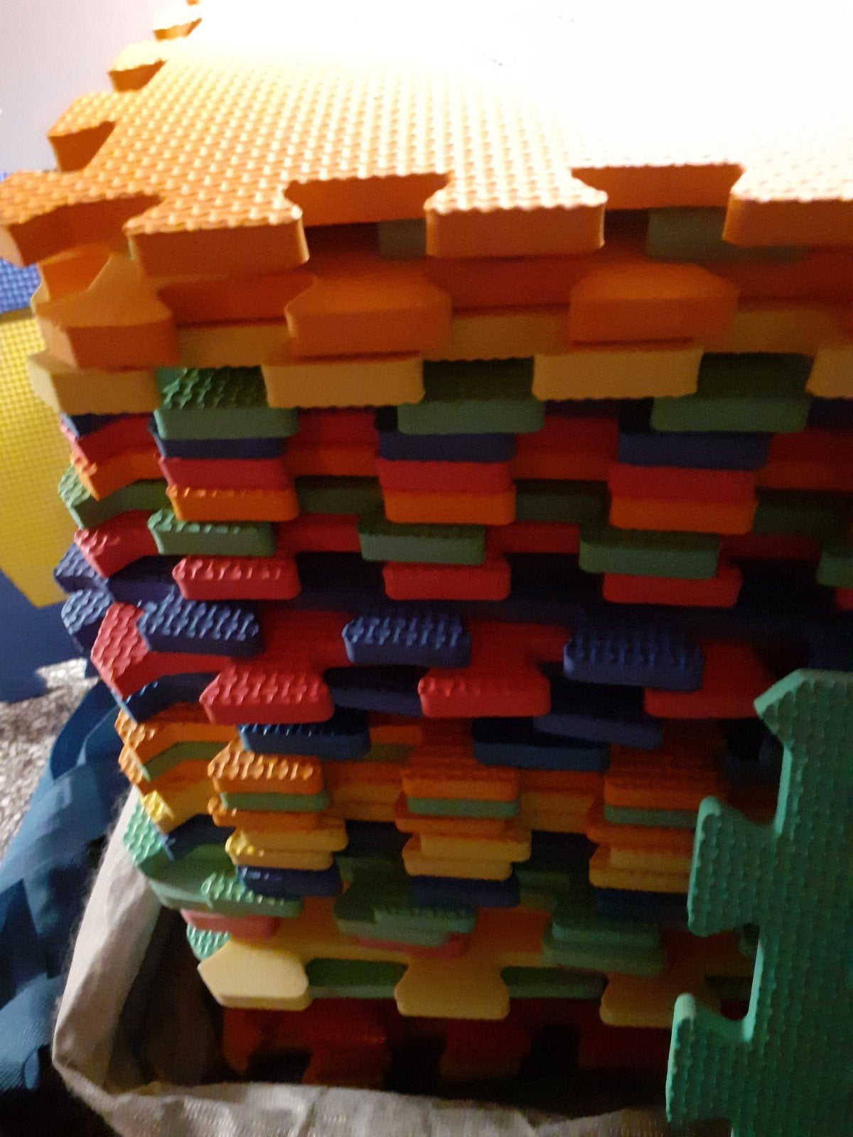 40 stuks foam puzzlemat met cijfers en letters, Ophalen of Verzenden, Zo goed als nieuw