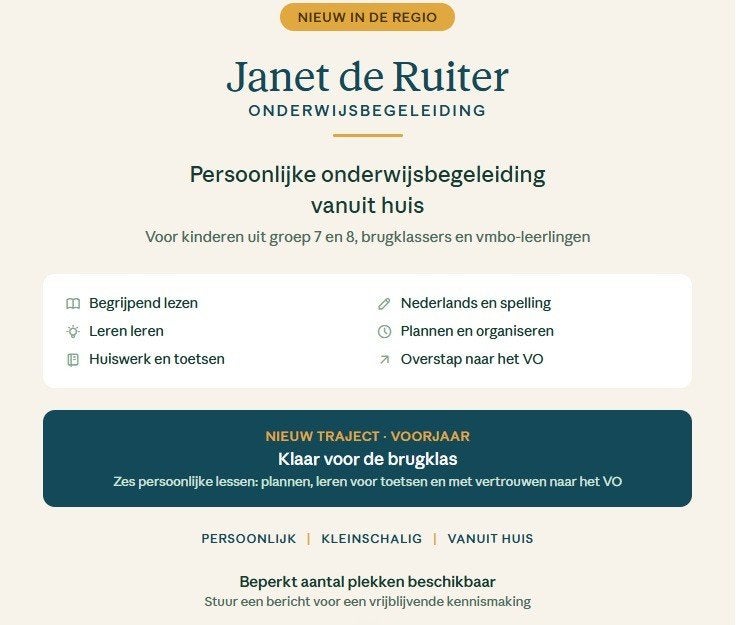 Onderwijsbegeleiding, huiswerk, bijles, examentraining., Bijles