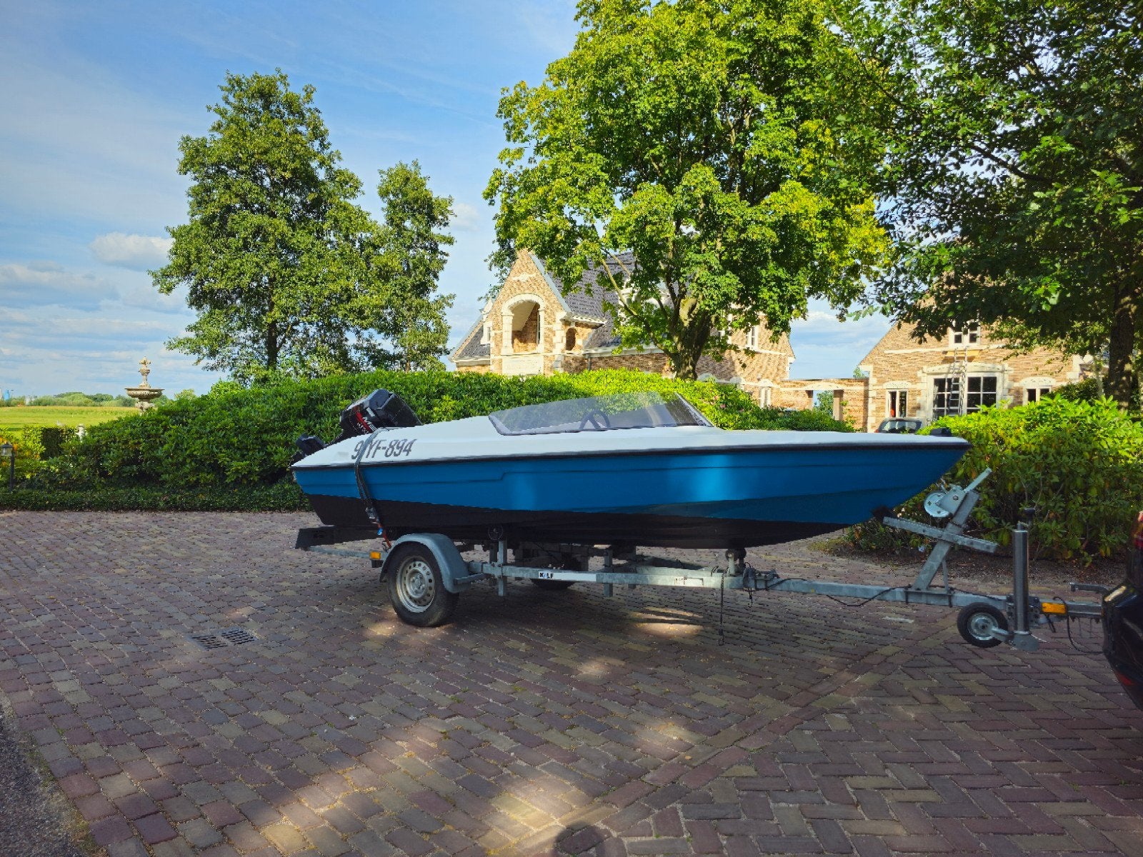 Marina 14 Speedboot met Mercury 60 PK en Kalf kanteltrailer, Watersport en Boten, Ophalen, Zo goed als nieuw, Minder dan 70 pk