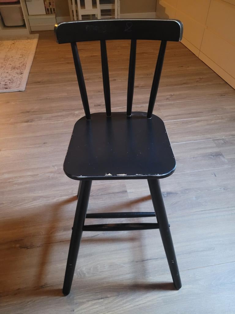 IKEA AGAM kinderstoel zwart, Kinderen en Baby's, Kinderstoelen, Ophalen, Gebruikt, Overige typen