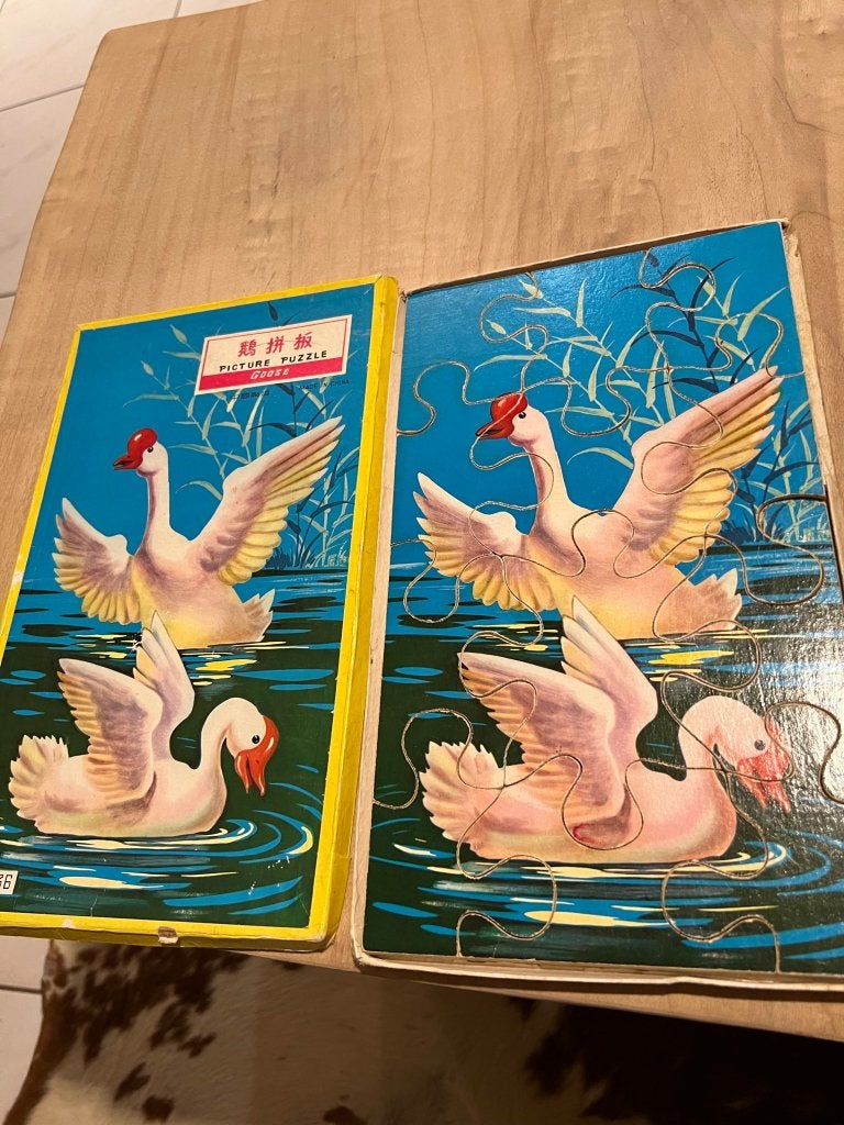 Vintage Chinese puzzel, Picture Puzzle *jaren '60* volledig, Ophalen of Verzenden