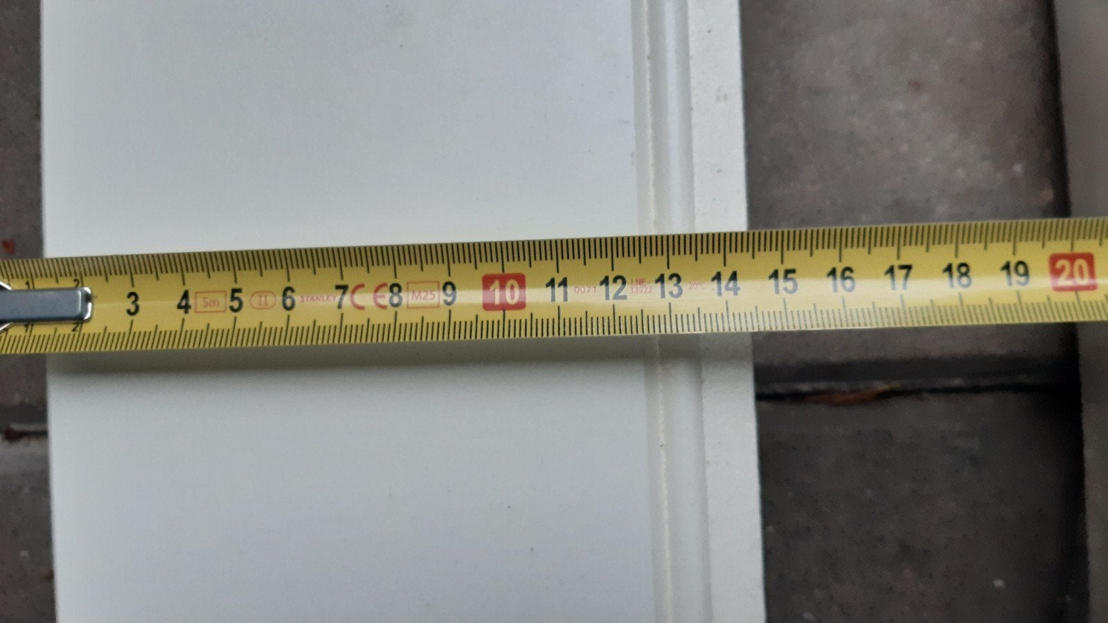 MDF schroten, wit gegrond, 4.95 bij 14 cm, Doe-het-zelf en Verbouw, Ophalen, Nieuw, Overige materialen, Minder dan 20 mm