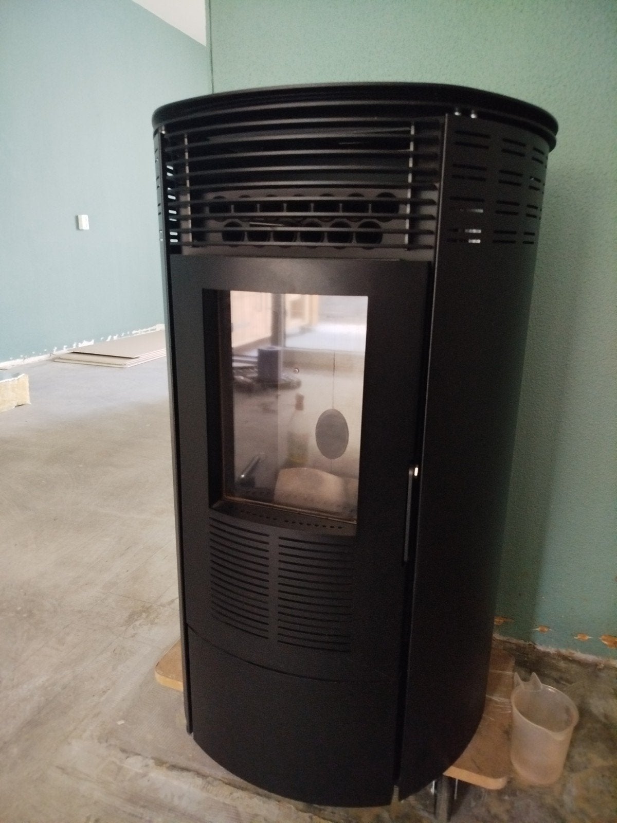 Pelletkachel Round Curve Next 8.7 kw, Ophalen, Overige brandstoffen, Pelletkachel