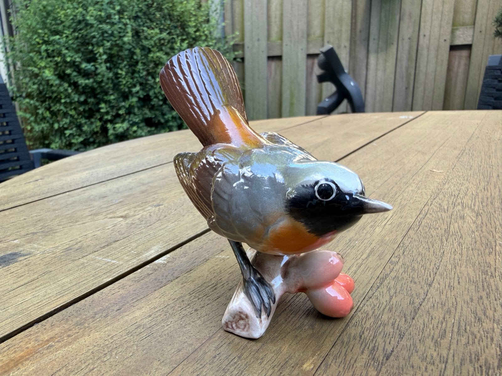 Goebel Porseleinen Vogelbeeldje - Gartenrotschwanz Redstart, Ophalen of Verzenden, Zo goed als nieuw, Dier