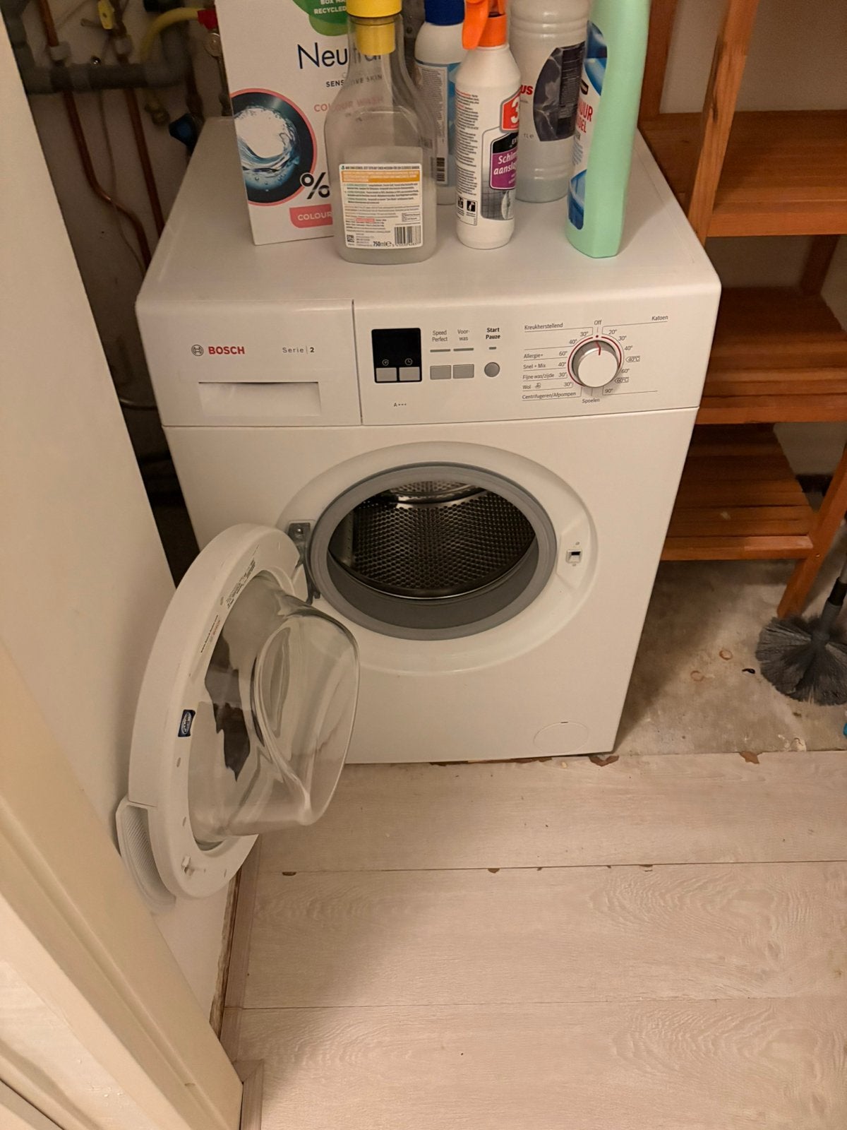 Bosch wasmachine, Ophalen, Gebruikt, Voorlader, 85 tot 90 cm