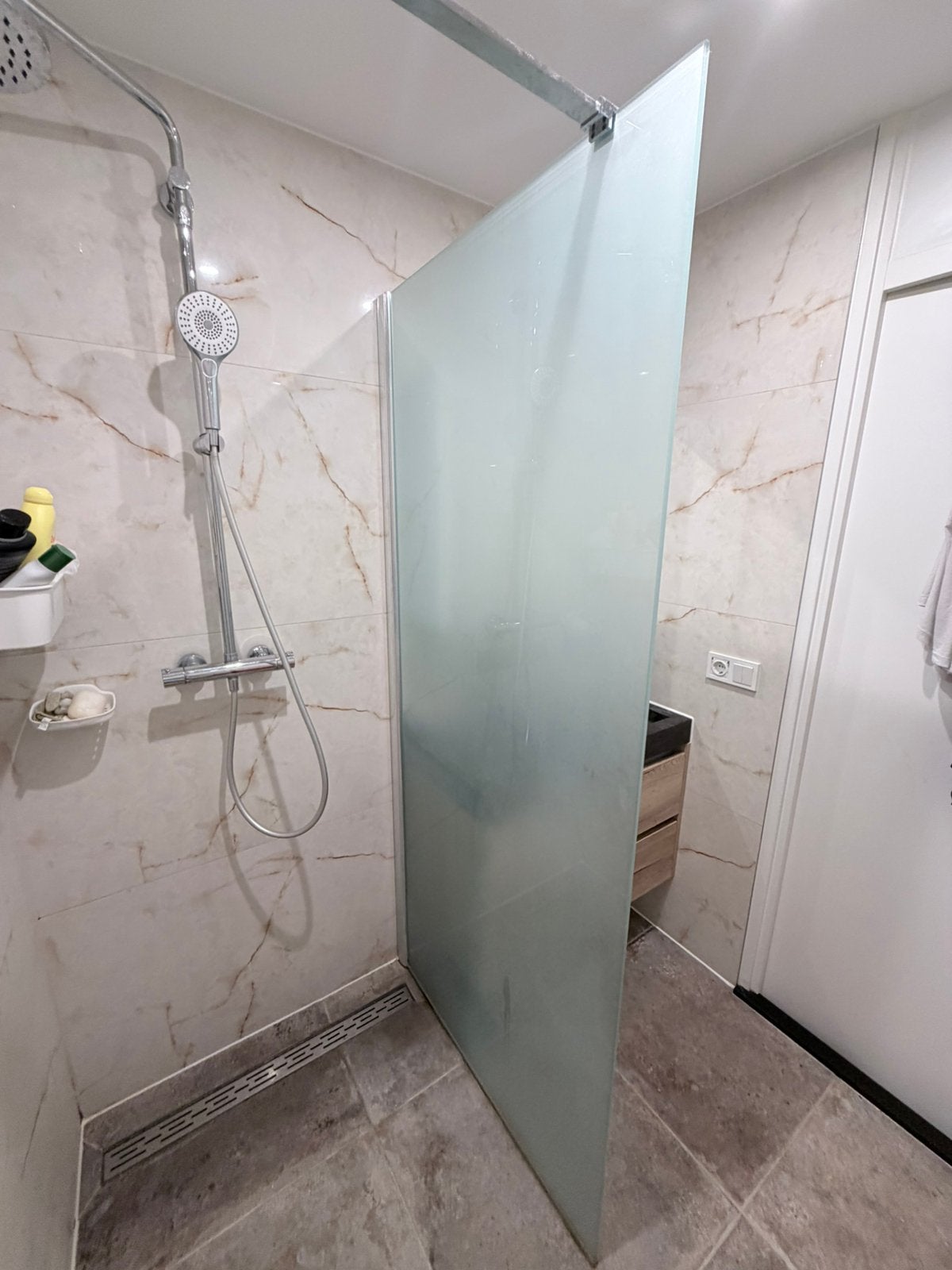 Douchewand 90X200 cm is demonteren is beschikbaar, Huis en Inrichting, Ophalen, Gebruikt, 200 cm of meer, Overige typen