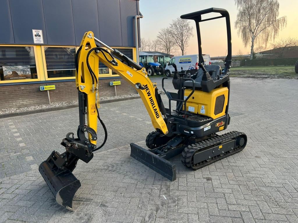 New Holland E14D minigraver graafmachine, Ophalen, Wiellader of Shovel