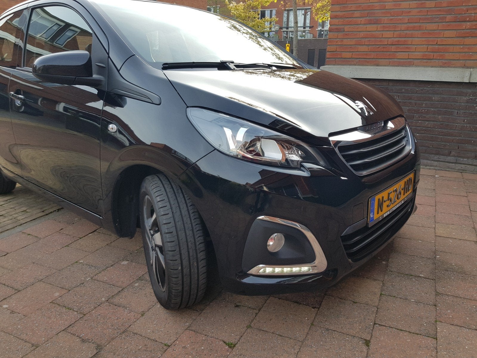 Peugeot 108 1.2 12V VTI 82PK 5DR 2017 Zwart, Auto's, Peugeot, Voorwielaandrijving, 1199 cc, 840 kg, 4 stoelen