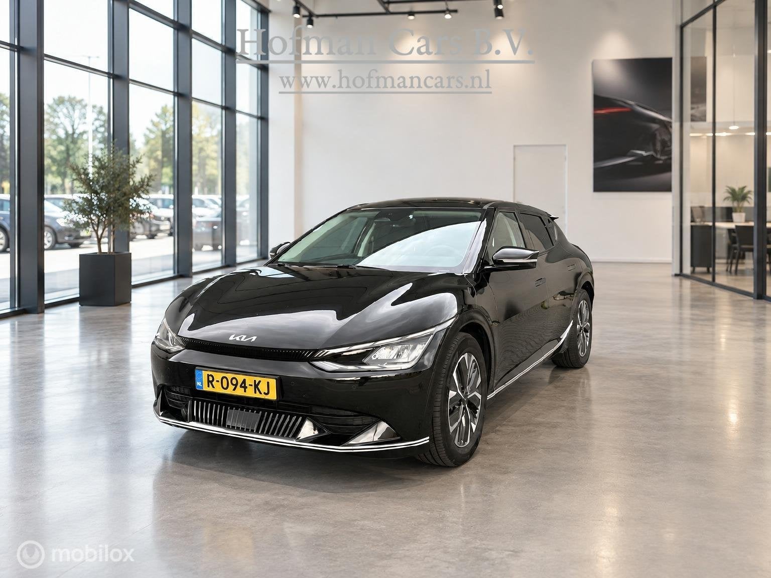 Kia EV6 Plus 77.4 kWh | SOH 100% | Zwart Leder | Meridian Au, Auto's, Automaat, 228 pk, Achterwielaandrijving, Gebruikt