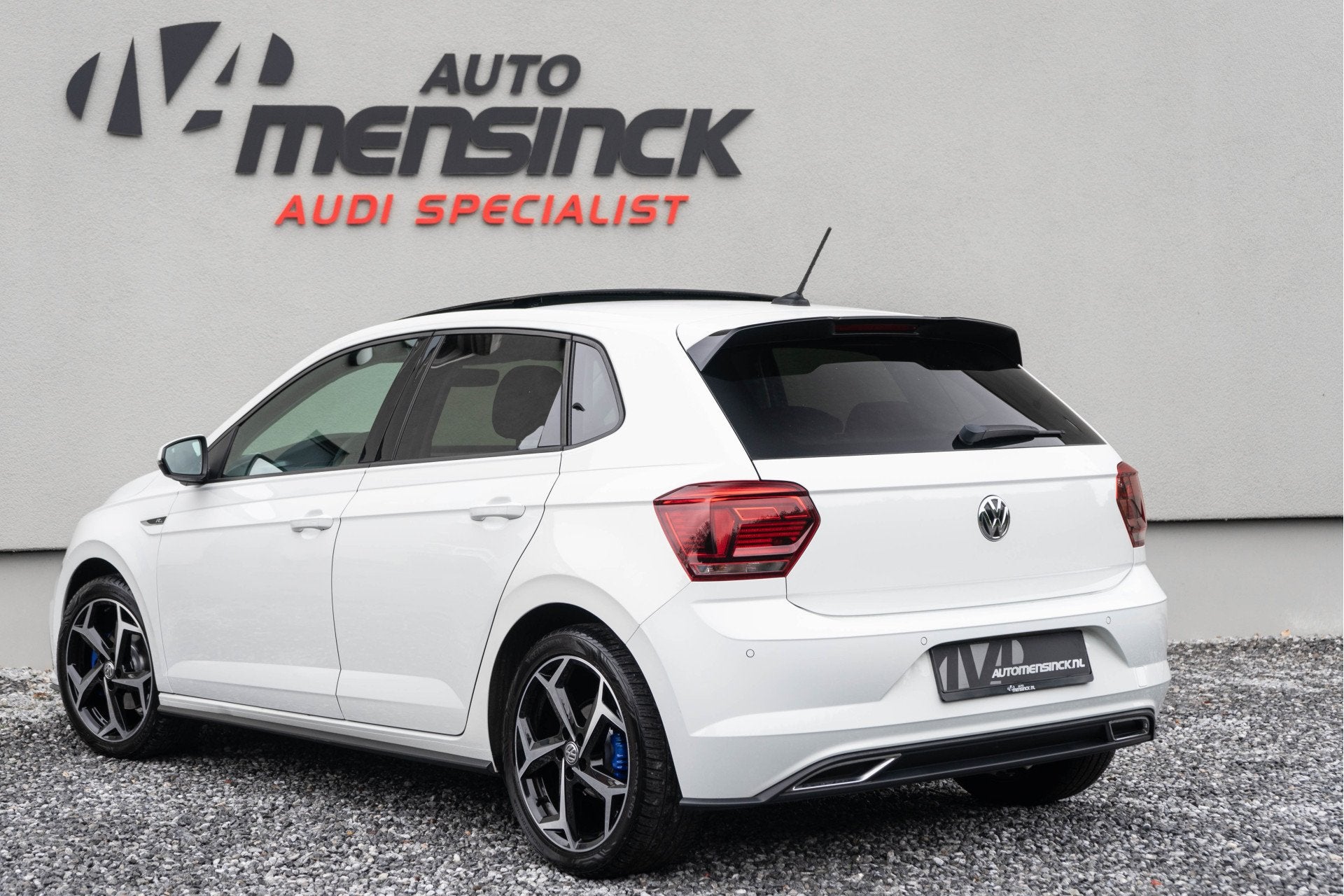 Volkswagen Polo 1.0 TSI Highline / R-Line/ Panoramadak/ Adap, Auto's, Stof, Gebruikt, 116 pk, Wit