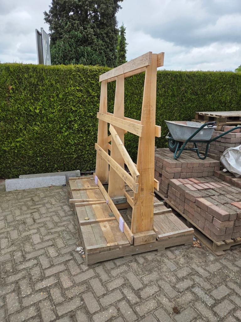 Glasbok kozijnenbok hout groot, Doe-het-zelf en Verbouw, Ophalen, 50 mm of meer, Pallet, Minder dan 200 cm