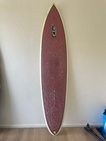 Midlength 7'2 Surfboard 40L, Watersport en Boten, Golfsurfen, Ophalen, Gebruikt, Funboard, Met draagtas