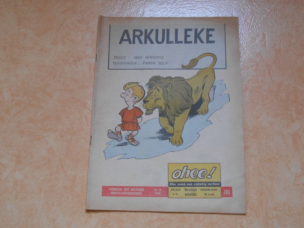 Ohee 283 Arkulleke 1968., Frank Sels, Eén stripboek, Ophalen of Verzenden, Zo goed als nieuw