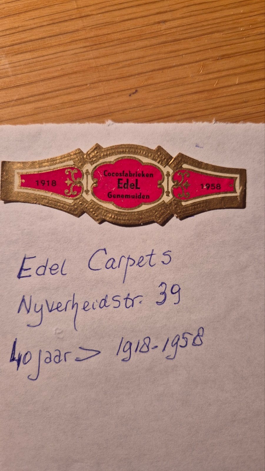 Sigarenbanden Genemuiden, Ophalen, Sigarenbandjes