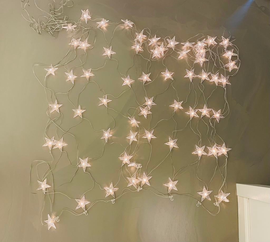 Vintage IKEA Strala -ster lichtgordijn 1.2 m-Anna Efverlund, Huis en Inrichting, Lampen | Spots, Ophalen of Verzenden, Zo goed als nieuw