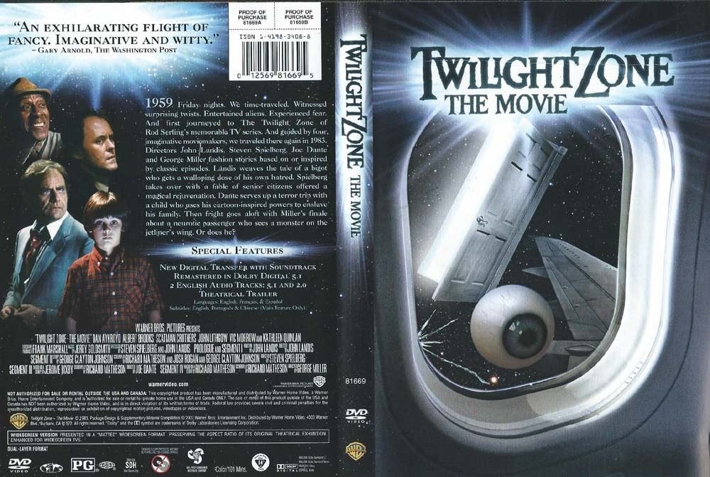 Twilight Zone the Movie 1983 DVD met Dan Aykroyd, Albert, Alle leeftijden, Ophalen of Verzenden, Zo goed als nieuw