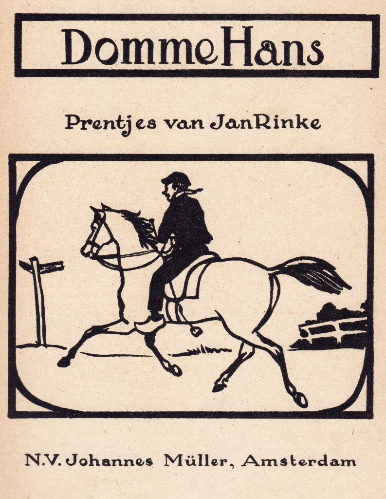 Rinke, Jan - Domme Hans ( 1910), Ophalen of Verzenden