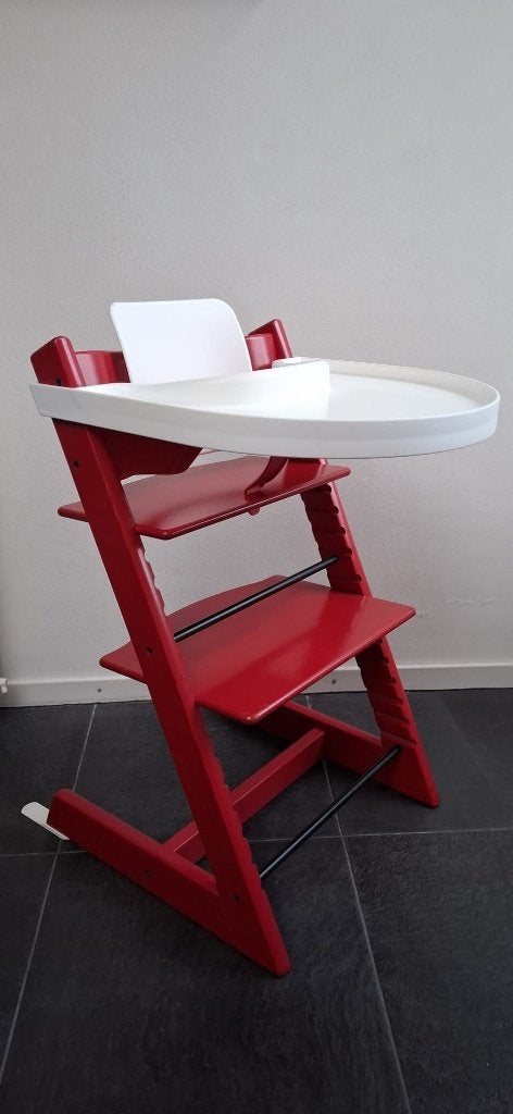 Stokke tripp trapp met veel accessoires, Kinderen en Baby's, Kinderstoelen, Ophalen, Gebruikt, Meegroeistoel