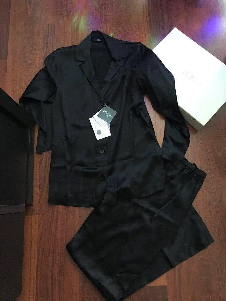 Nieuw - luxe zijden La Perla pyjama - maat 1, La Perla, Ophalen of Verzenden, Zwart, Nachtkleding