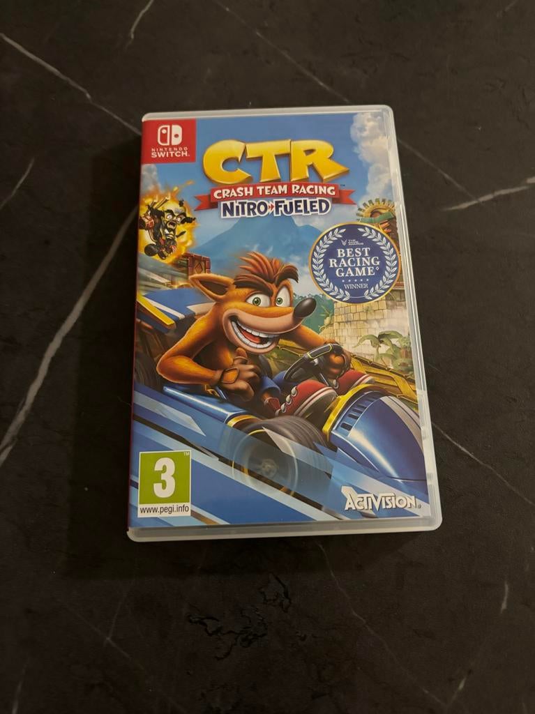 Crash Team Racing Nitro-Fueled Nintendo Switch, Ophalen, Zo goed als nieuw, Met games