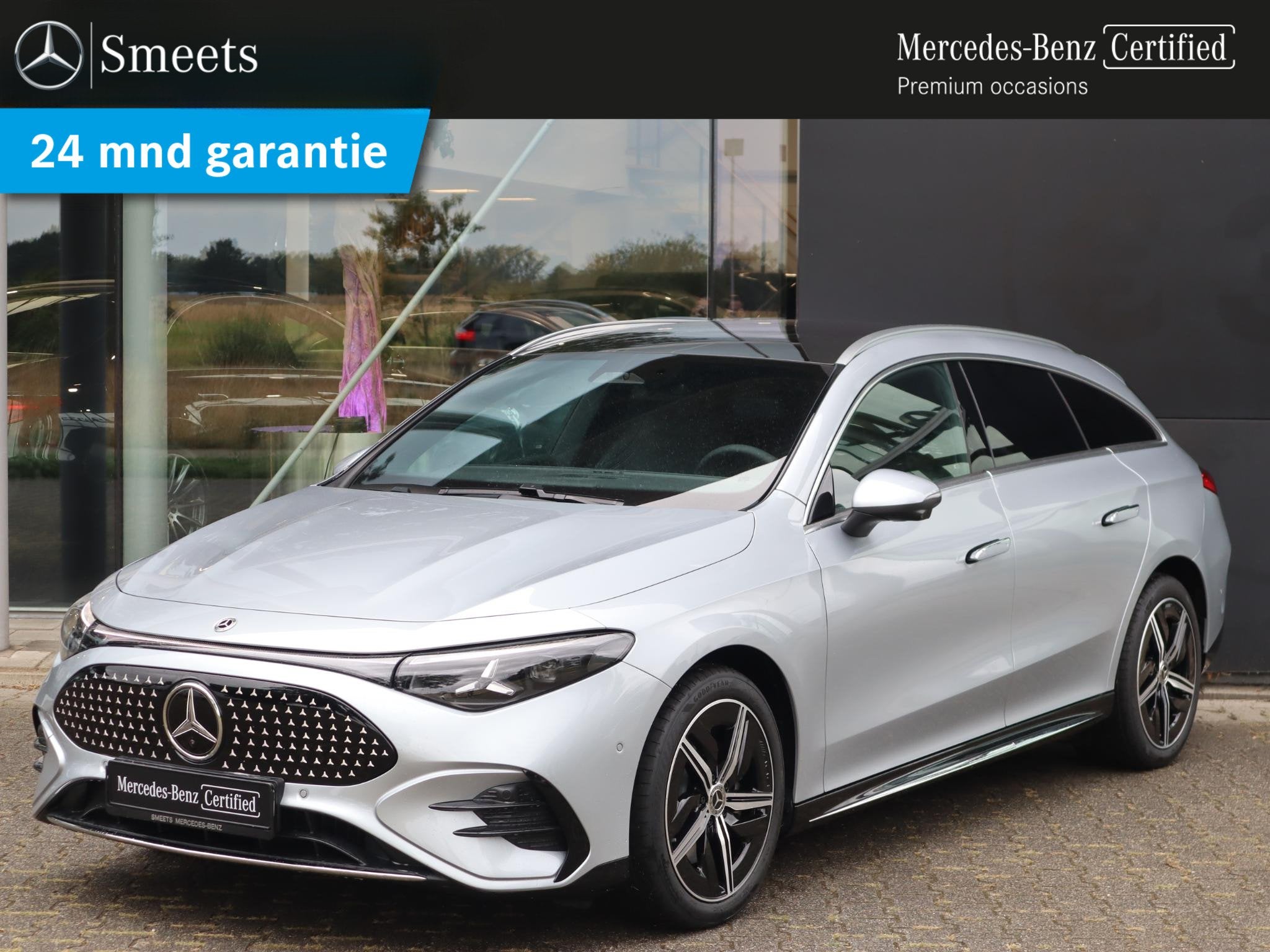 Mercedes-Benz CLA-klasse Shooting Brake 250+ Business Soluti, Auto's, Achterwielaandrijving, Zwart, 1975 kg, Zilver of Grijs