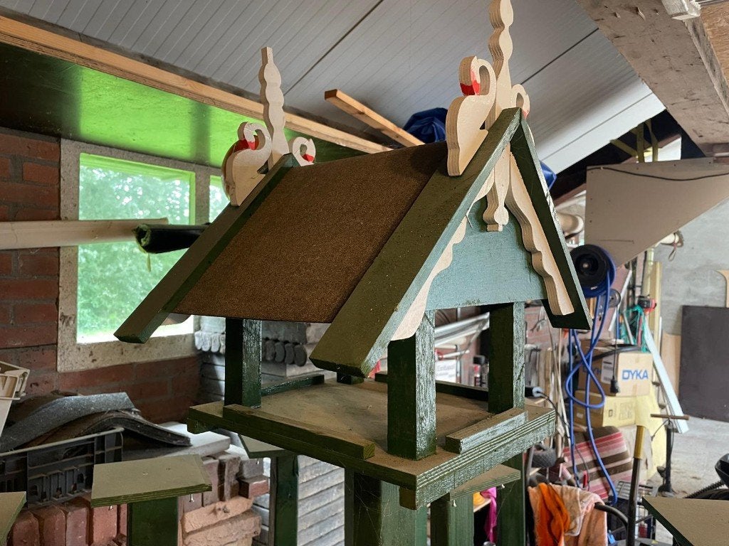 vogelvoederhuisje op paal, Ophalen of Verzenden, Nieuw