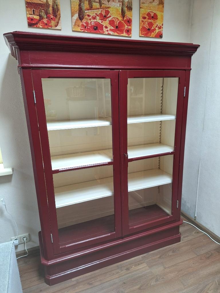 Vitrinekast vintage, Ophalen, 100 tot 150 cm, Glas, Vintage