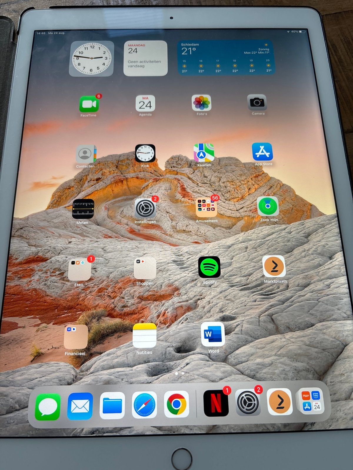 iPad Pro 12,9 inch met doos en pen, Computers en Software, Ophalen of Verzenden, Zo goed als nieuw, 13 inch of meer, Apple iPad Pro