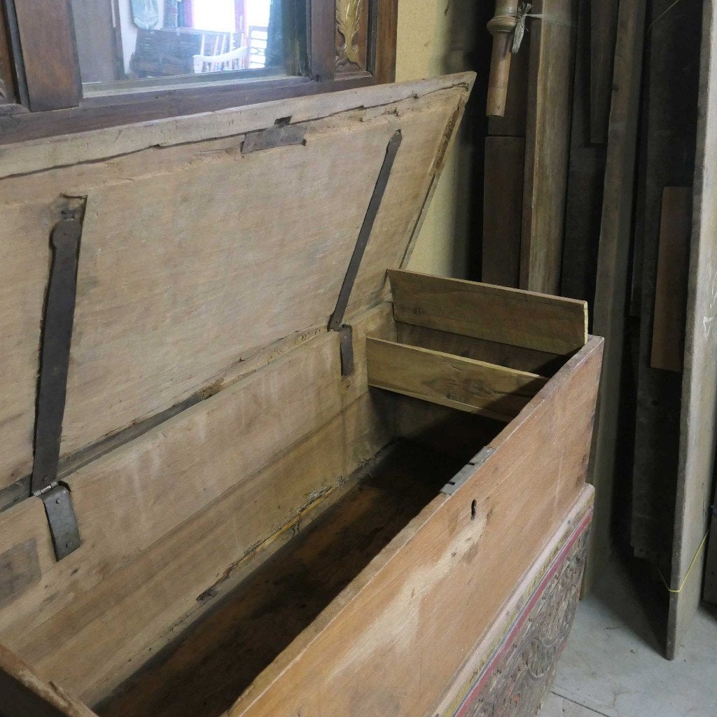 Gerobok: grote kist kast dressoir commode Indonesie GB2 java, Ophalen of Verzenden