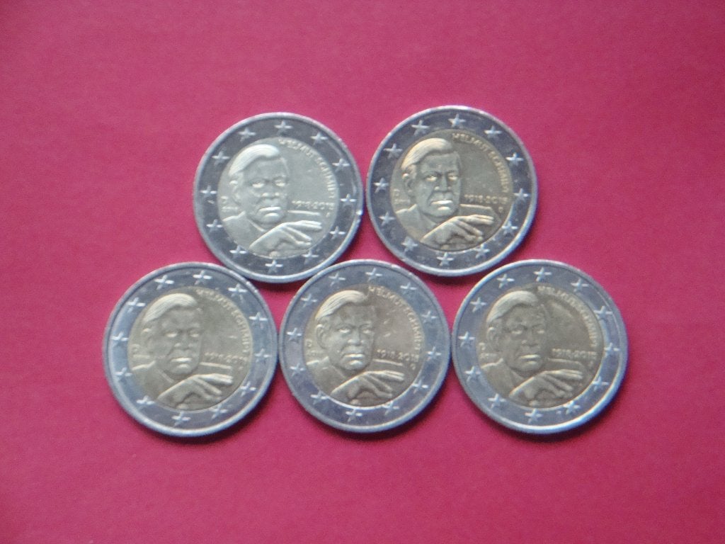 Duitsland setje munten 2 Euro Helmud Schmidt 2018., Postzegels en Munten, Verzenden, Duitsland, 2 euro, Setje
