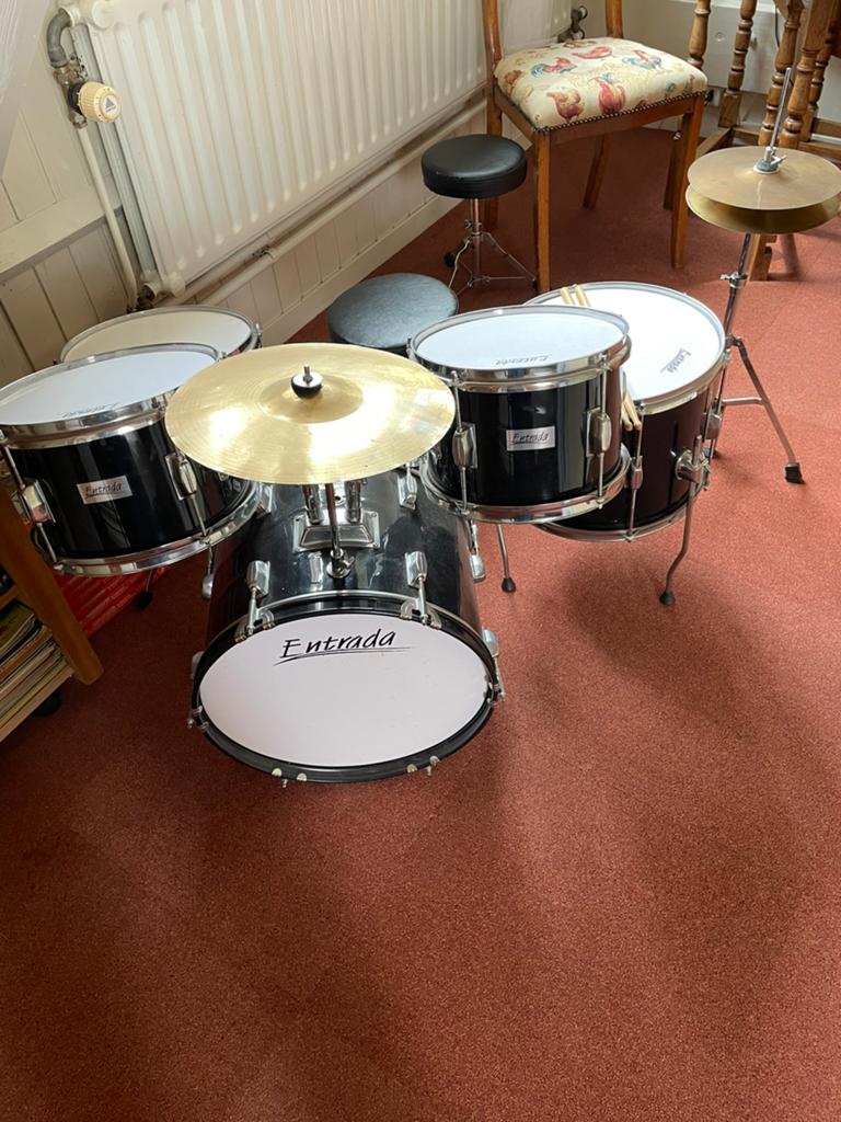 Kinderdrumstel Entrada, Ophalen, Zo goed als nieuw, Overige merken