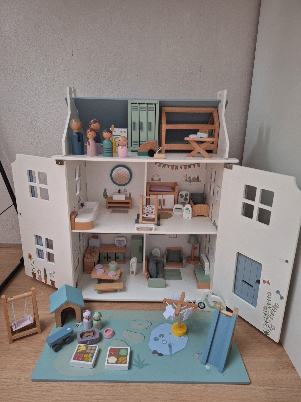 Prachtig Little Dutch poppenhuis met uitbreidingssets, Ophalen, Zo goed als nieuw, Poppenhuis