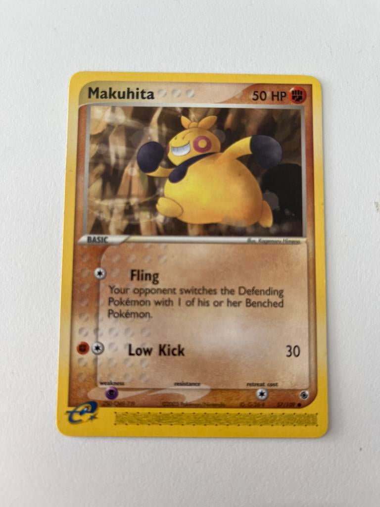 Pokemon Kaart Makuhita 57/128, Ophalen of Verzenden, Zo goed als nieuw, Losse kaart