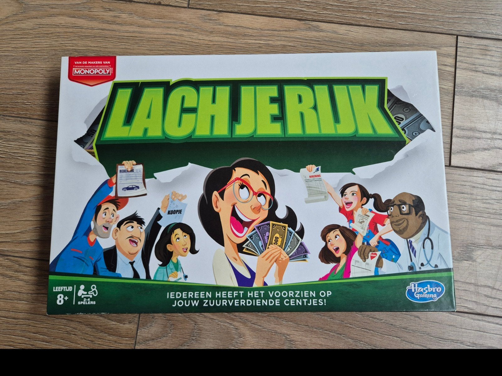 Monopoly Lach Je Rijk - nieuw in de doos, Hobby en Vrije tijd, Gezelschapsspellen | Bordspellen, Vijf spelers of meer, Ophalen of Verzenden
