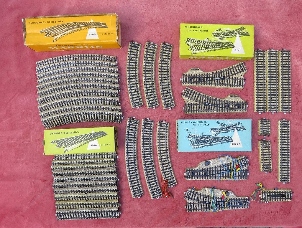 Marklin M-rails en wissels, Wisselstroom, Gebruikt, Rails, Ophalen of Verzenden