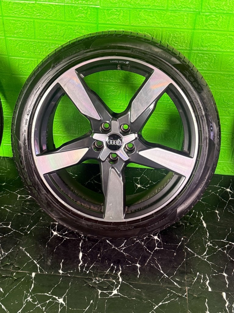 Originele Audi A6 S6 A7 S7 velgen 20 inch 5x112 zomerset, Niet ingevuld, Gebruikt, 255 mm, Banden en Velgen