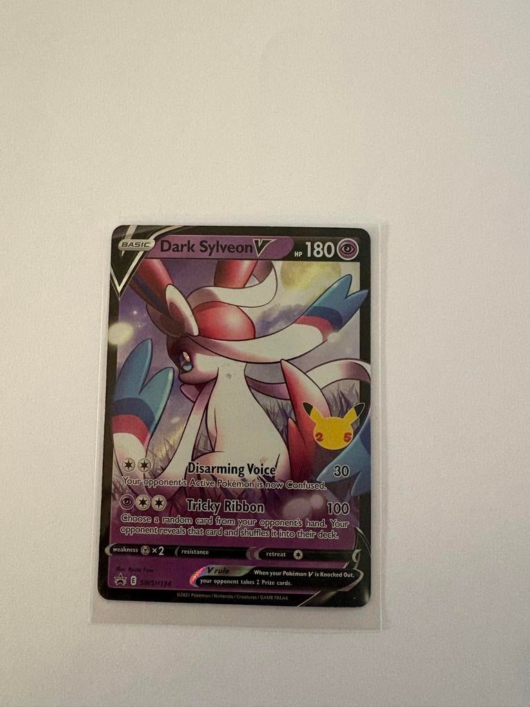 Pokémon Kaart Dark Sylveon V SWSH134 Celebrations, Ophalen of Verzenden, Zo goed als nieuw, Losse kaart