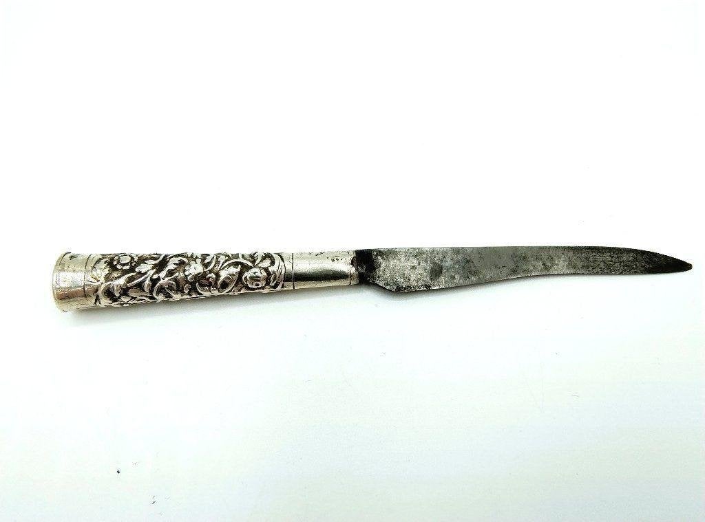 Zilveren mes, Amsterdam, ca. 1730, Verzenden, Zilver