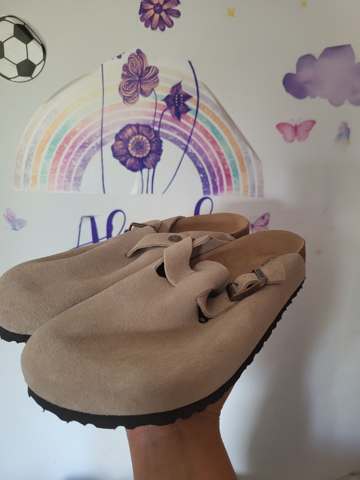Nieuwe Birkenstock klompen maat 40, Slippers, Beige, Nieuw, Ophalen of Verzenden