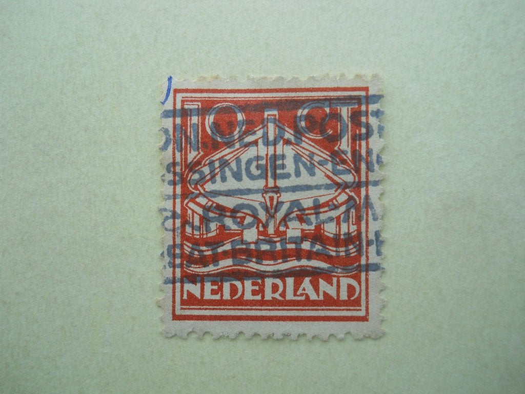 Nederland 1924 Reddingboot Nvph.139 met stempel Royal-Mail, Ophalen of Verzenden, T/m 1940, Gestempeld