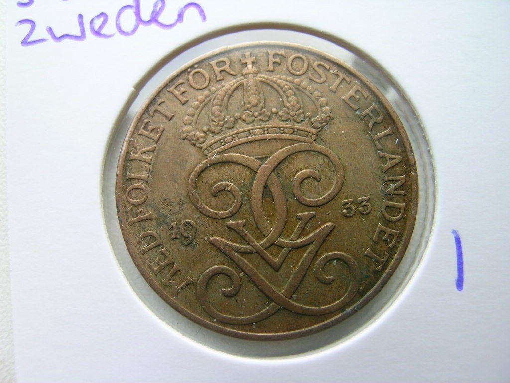 5 Ore 1933 Zweden, Postzegels en Munten, Ophalen of Verzenden, Overige landen, Losse munt
