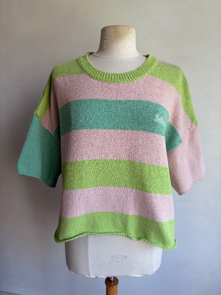 bellerose trui maat 2 groen roze, Kleding | Dames, Maat 38/40 (M), Bellerose, Ophalen of Verzenden, Zo goed als nieuw