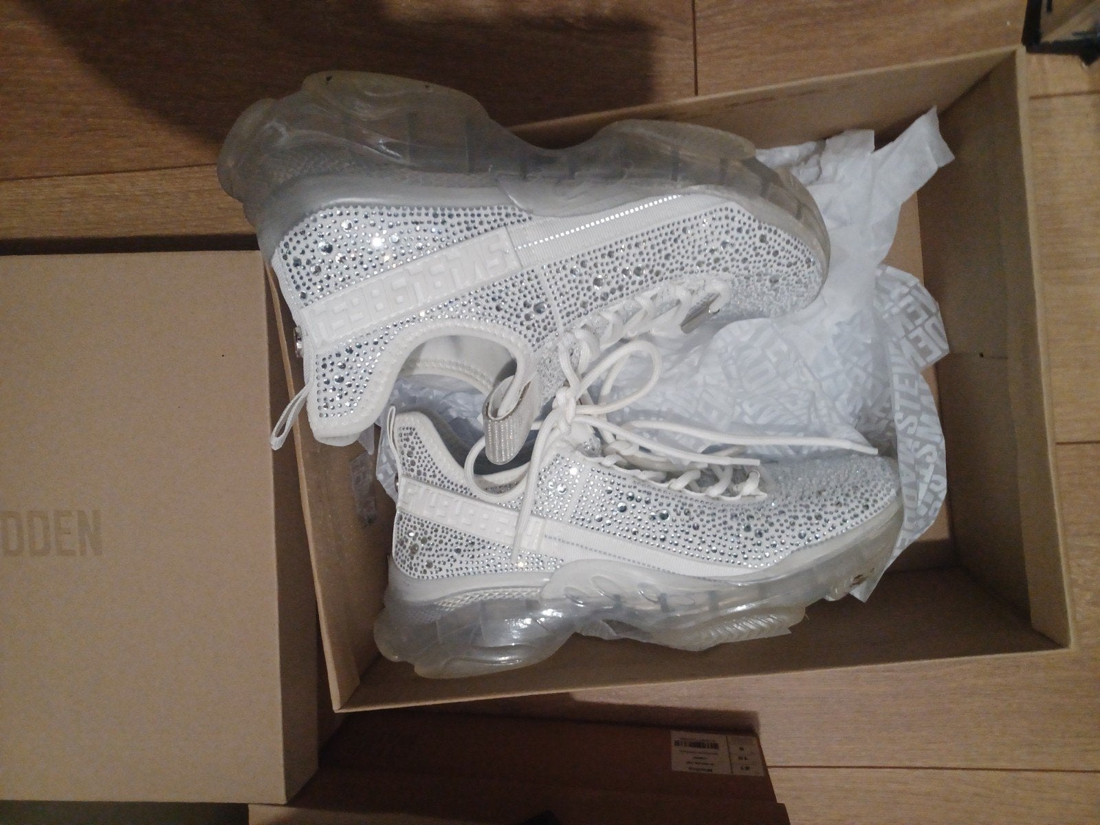 Steve Madden glitter sneakers maat 40 *NIEUWSTAAT*, Kleding | Dames, Schoenen, Overige kleuren, Steve Madden, Ophalen of Verzenden