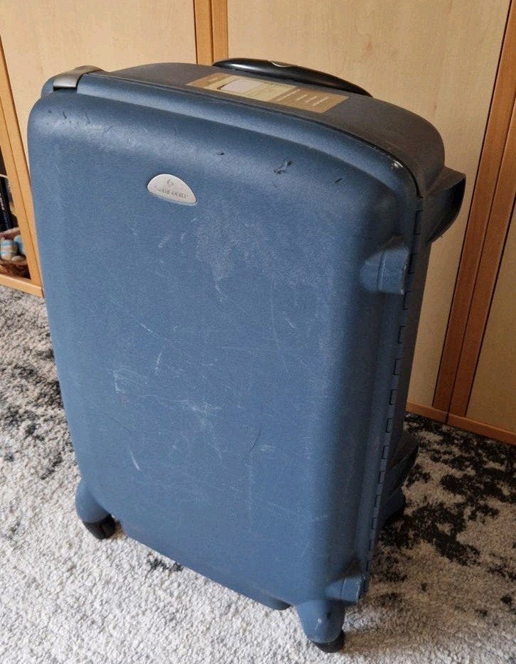 Samsonite F'Lite Comfort Koffer - Blauw, Ophalen, 40 tot 60 cm, Wieltjes, Gebruikt